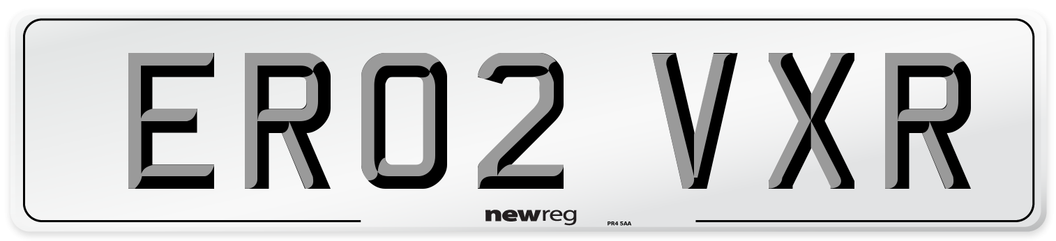 ER02 VXR Number Plate from New Reg